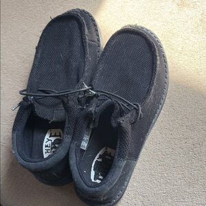 Hey Dude Kids Black Shoes youth 4